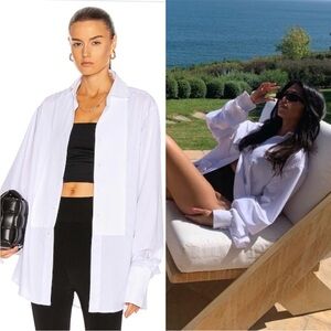 AYA MUSE x Dani Michelle Tuxedo Shirt, Size‎ S